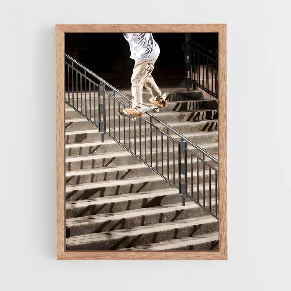 Poster Skateboarder en Action (vue 4)